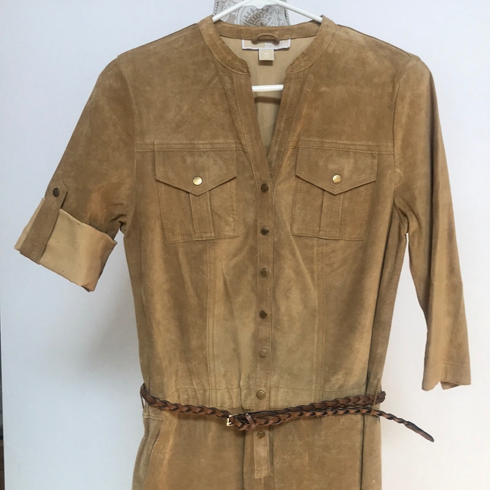 Micheal Kors leather jumpsuit